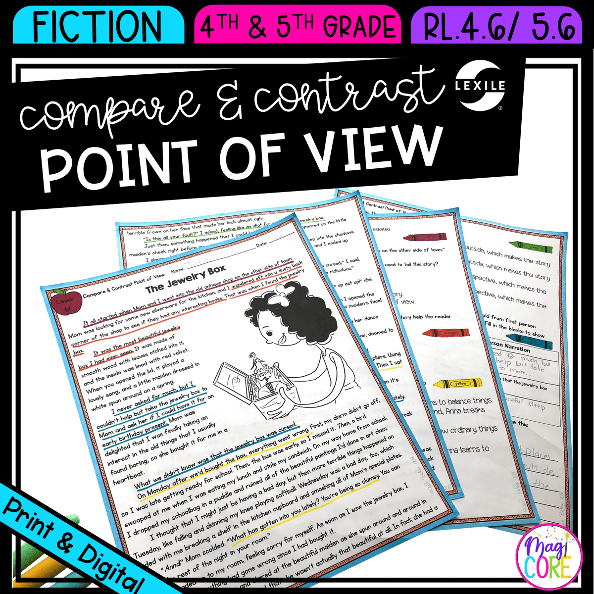 Compare Point Of View 4th 5th Grade MagiCore