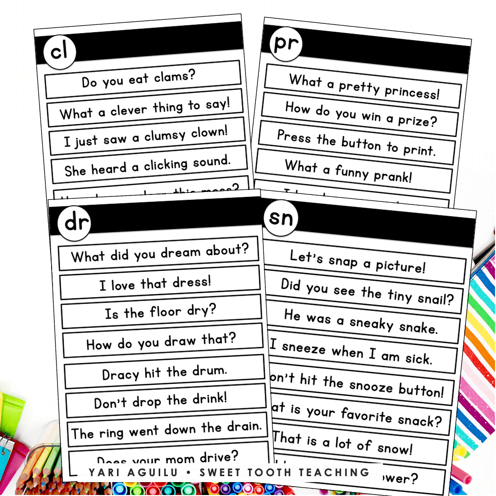 Consonant Blends Reading Passages Fluency Sentences Digital Passages Shop Sweet Tooth Teaching Consonant Blends Reading Passages Fluency Sentences Digital Passages Shop Sweet Tooth Teaching