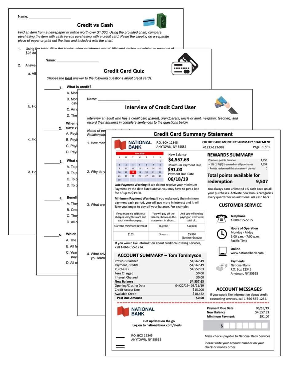Consumer Math Financial Literacy Credit Card Project With Google Slides Classful Consumer Math Financial Literacy Credit Card Project With Google Slides Classful