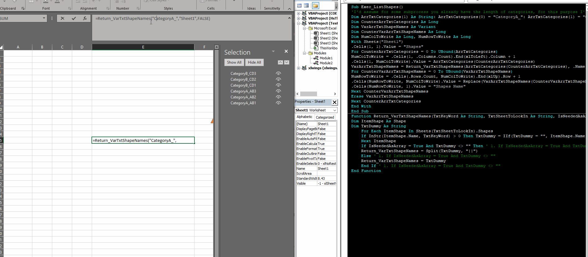 Count Specific Shapes On Excel By VBA Stack Overflow Count Specific Shapes On Excel By VBA Stack Overflow