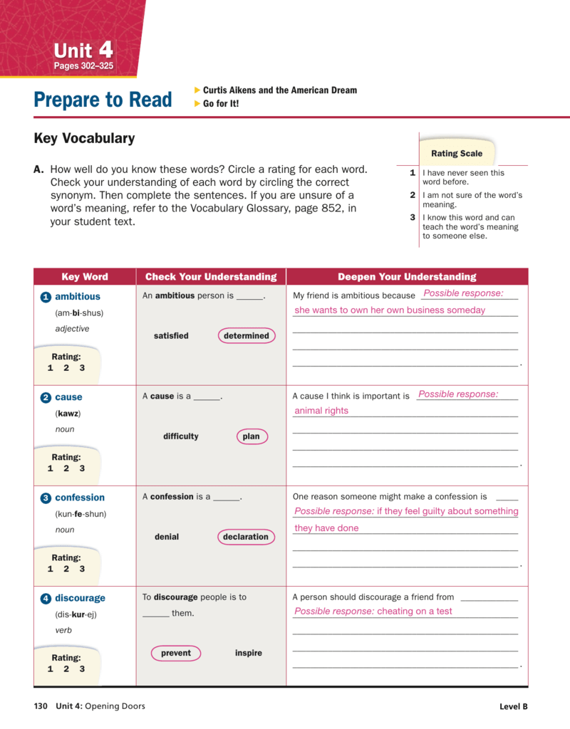 AP Literature Worksheet WordMint
