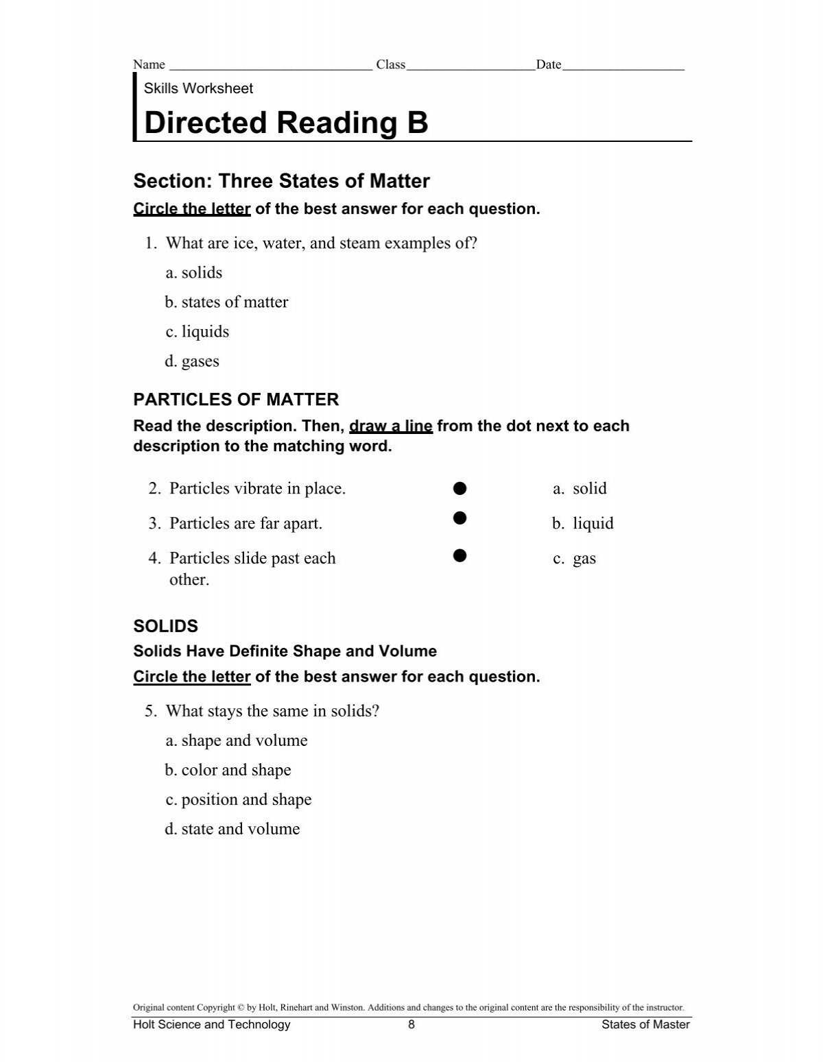 Directed Reading B