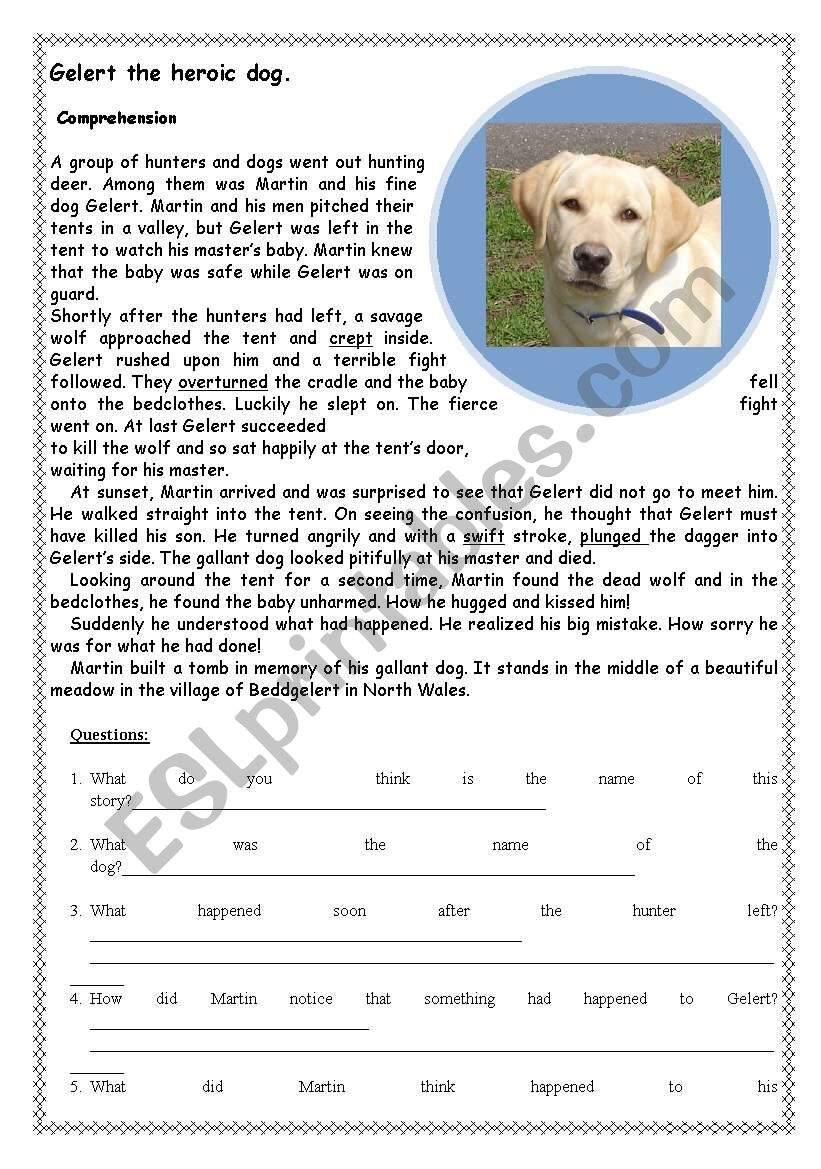 Dog Saves Child ESL Worksheet By Jeandelavalete Dog Saves Child ESL Worksheet By Jeandelavalete