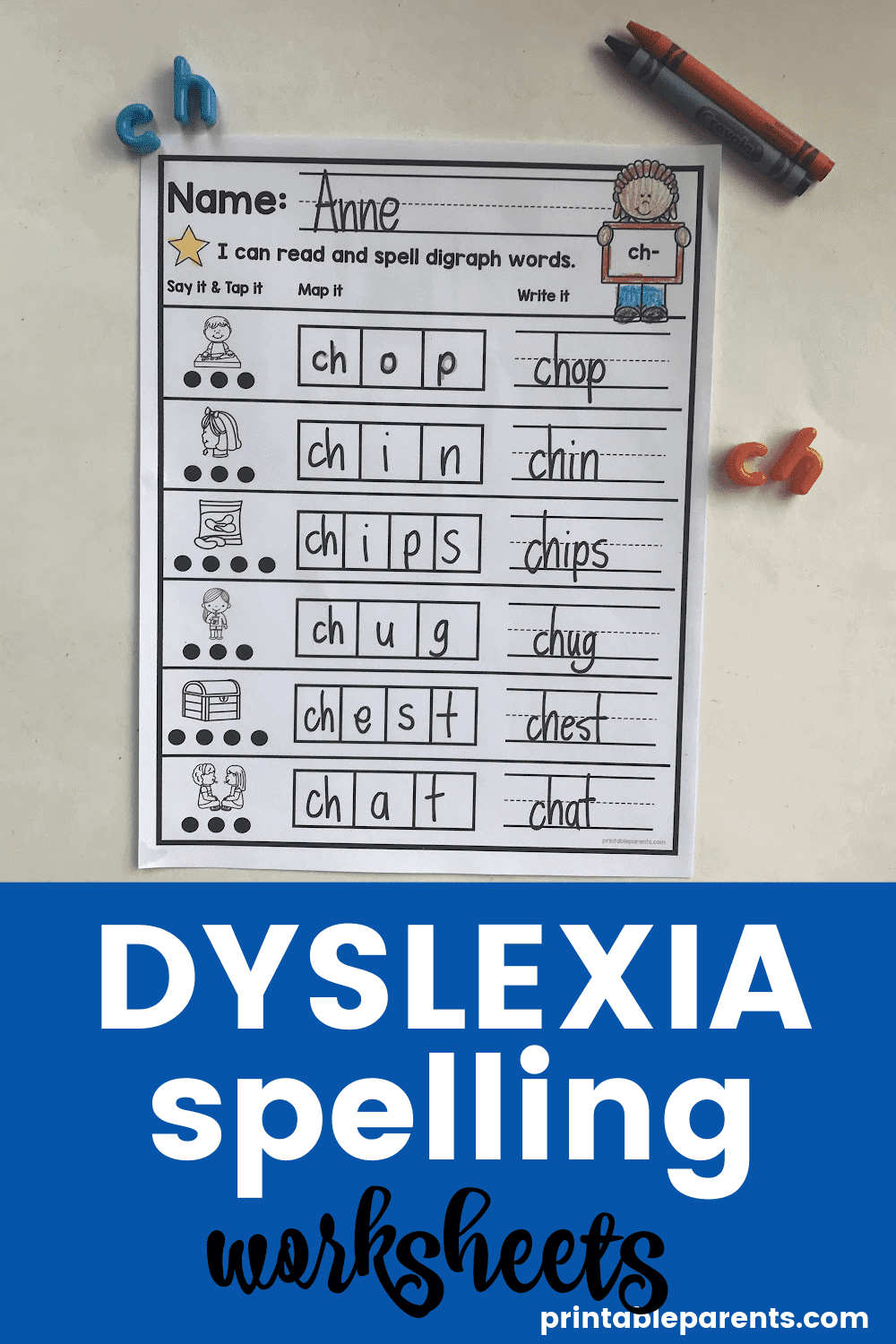 Dyslexia Worksheets