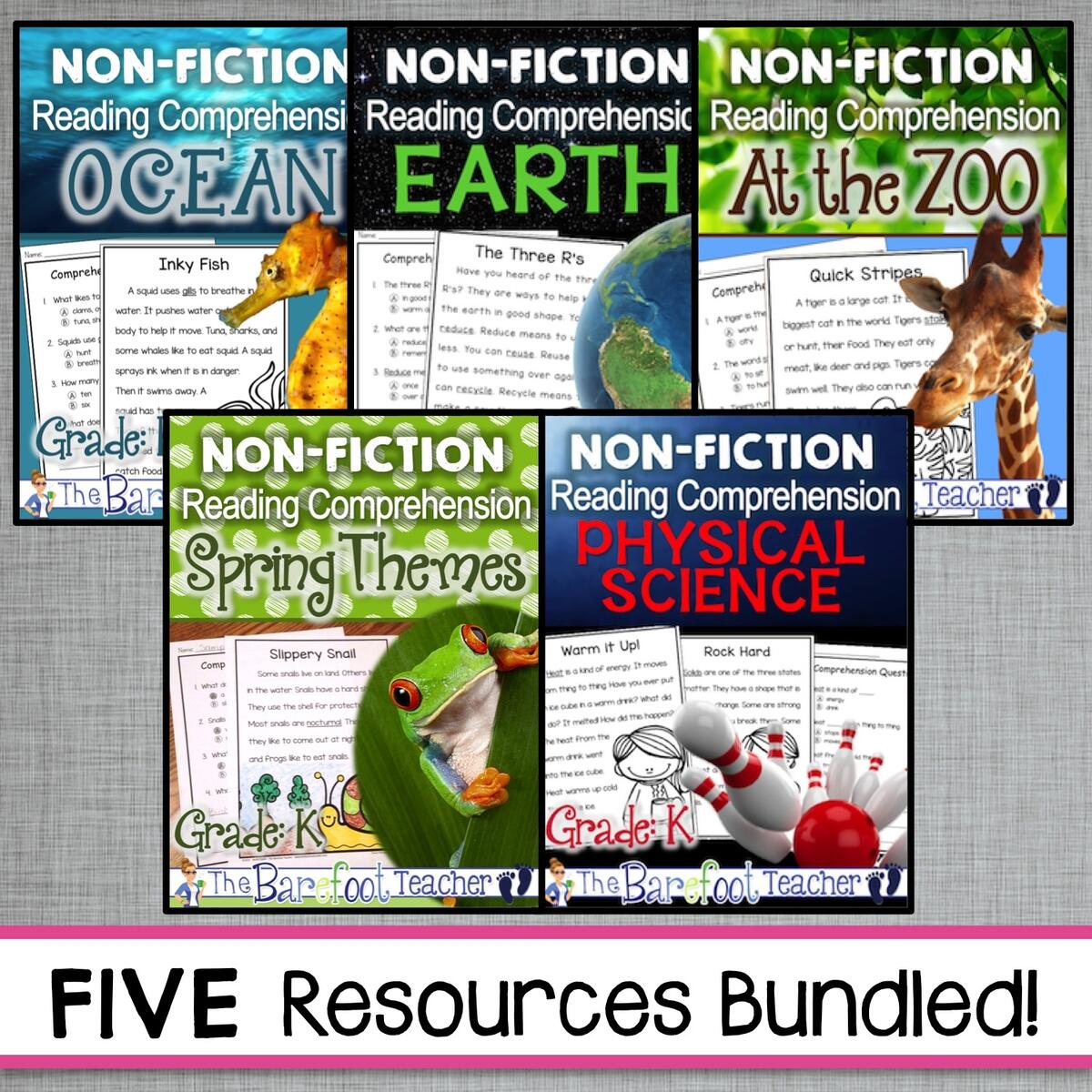 Earth Day Reading Comprehension Pack Plus A FREE DOWNLOAD The Barefoot Teacher