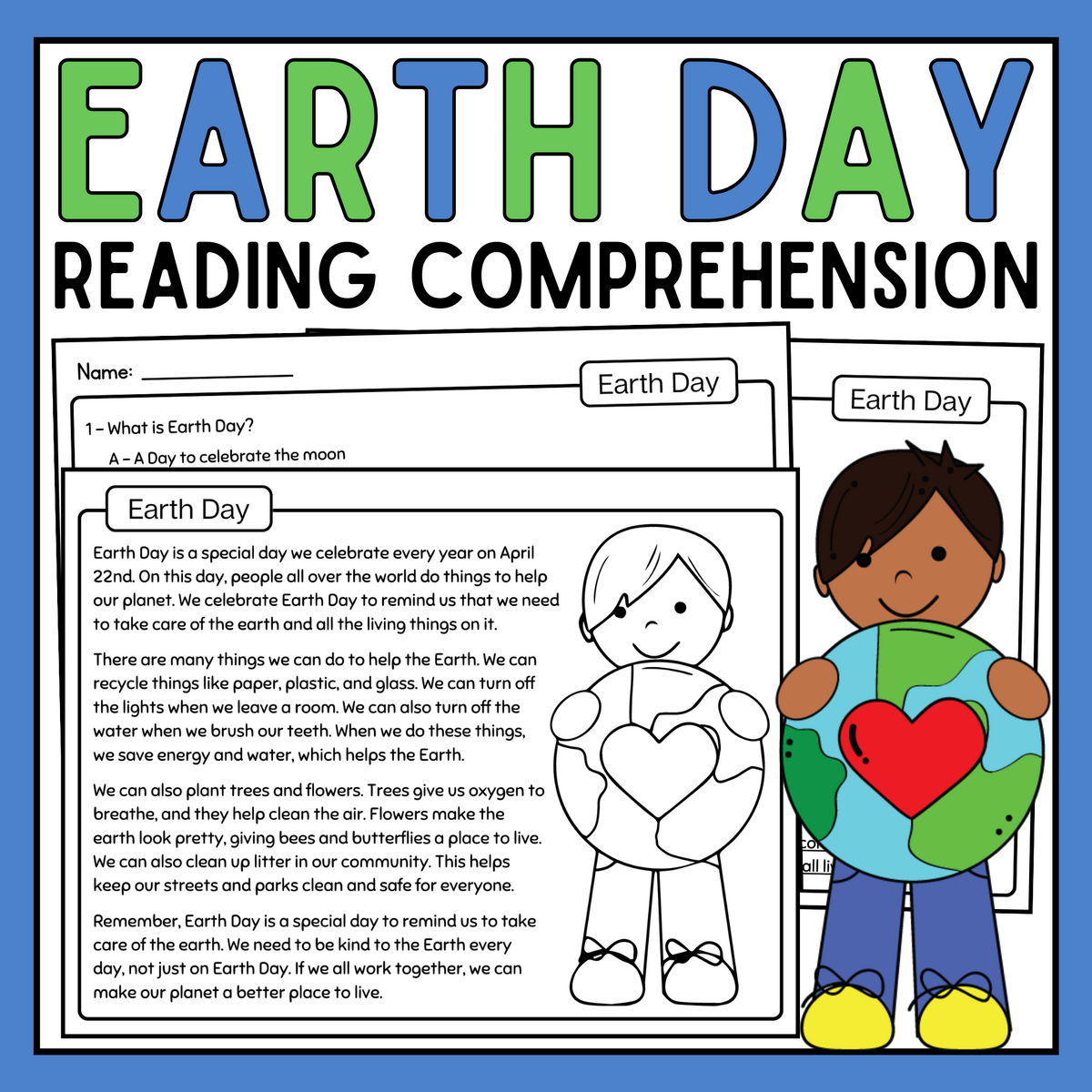 Printable Grade 3 Earth Day Worksheets Download
