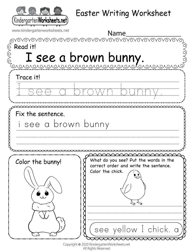 Easter Writing Worksheet Free Printable Digital PDF CVC Short Vowel O R W C Worksheet For Kindergarten Reading Made By Teachers