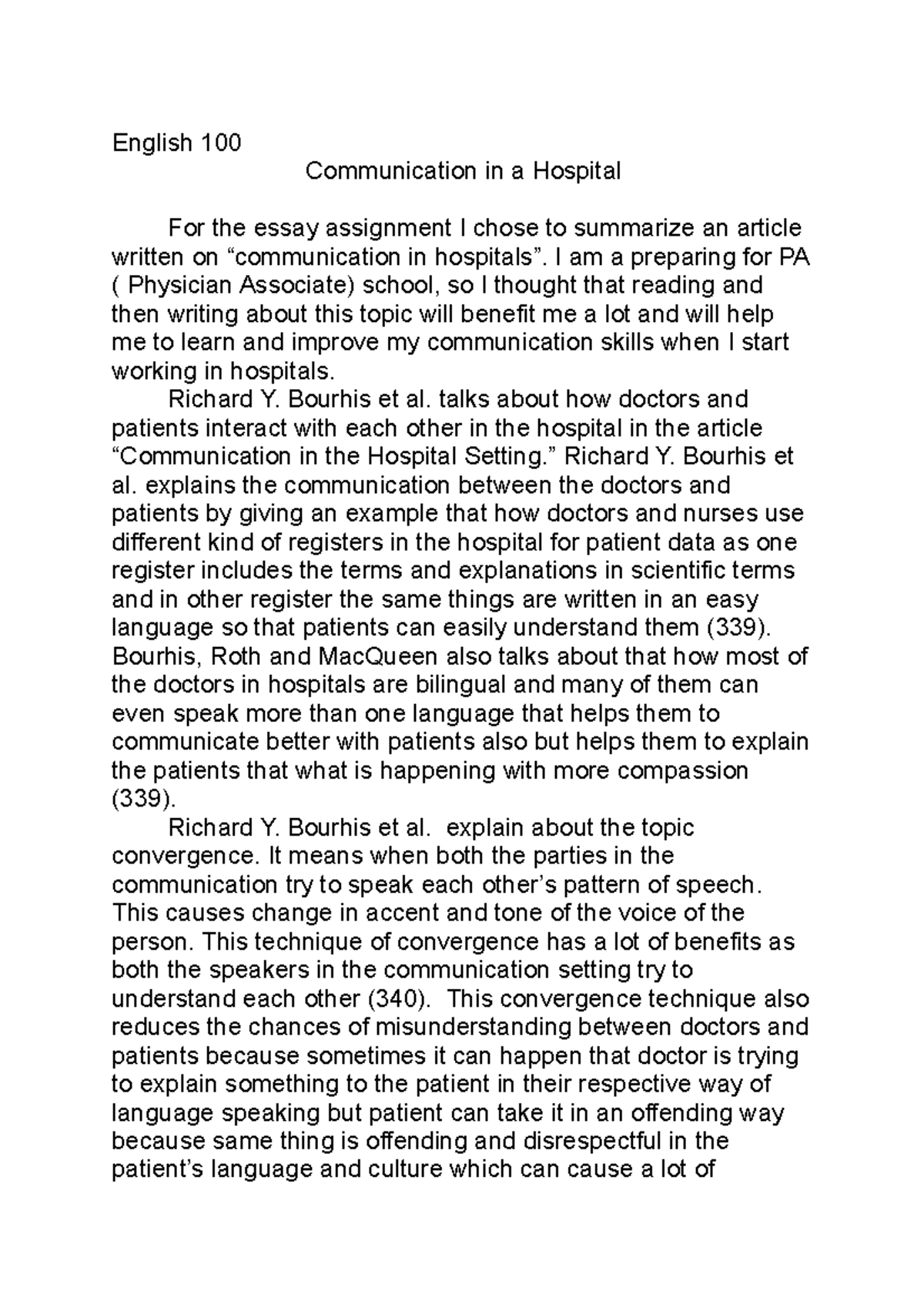 ENG 102 Summary 2 Insights From How To Read Like A Writer Studocu