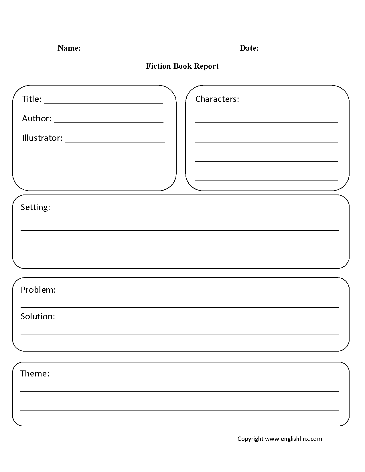 Englishlinx Book Report Worksheets Englishlinx Book Report Worksheets