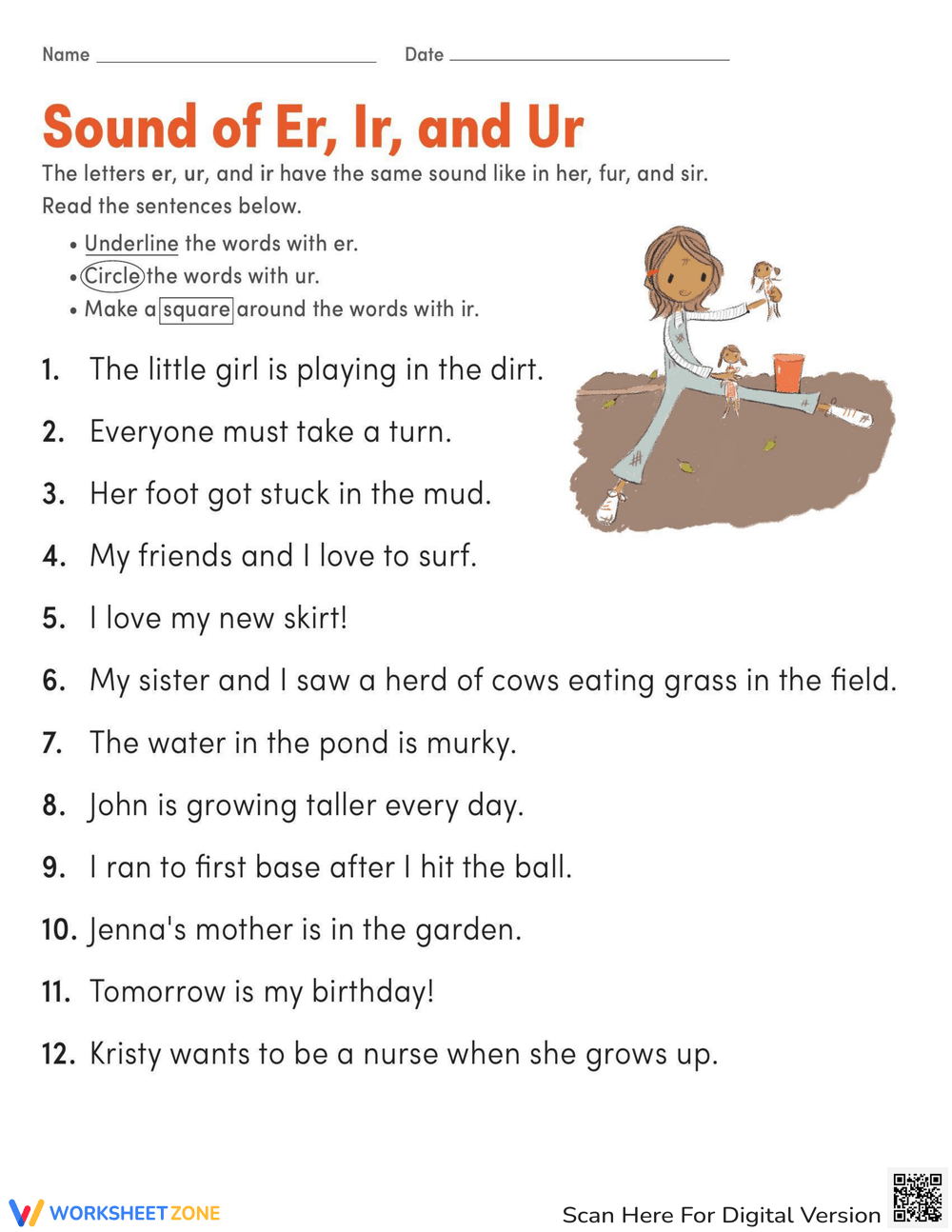 Er Ir Ur Words Exploring Er Ir Ur Words Worksheet Er Ir Ur Words Exploring Er Ir Ur Words Worksheet