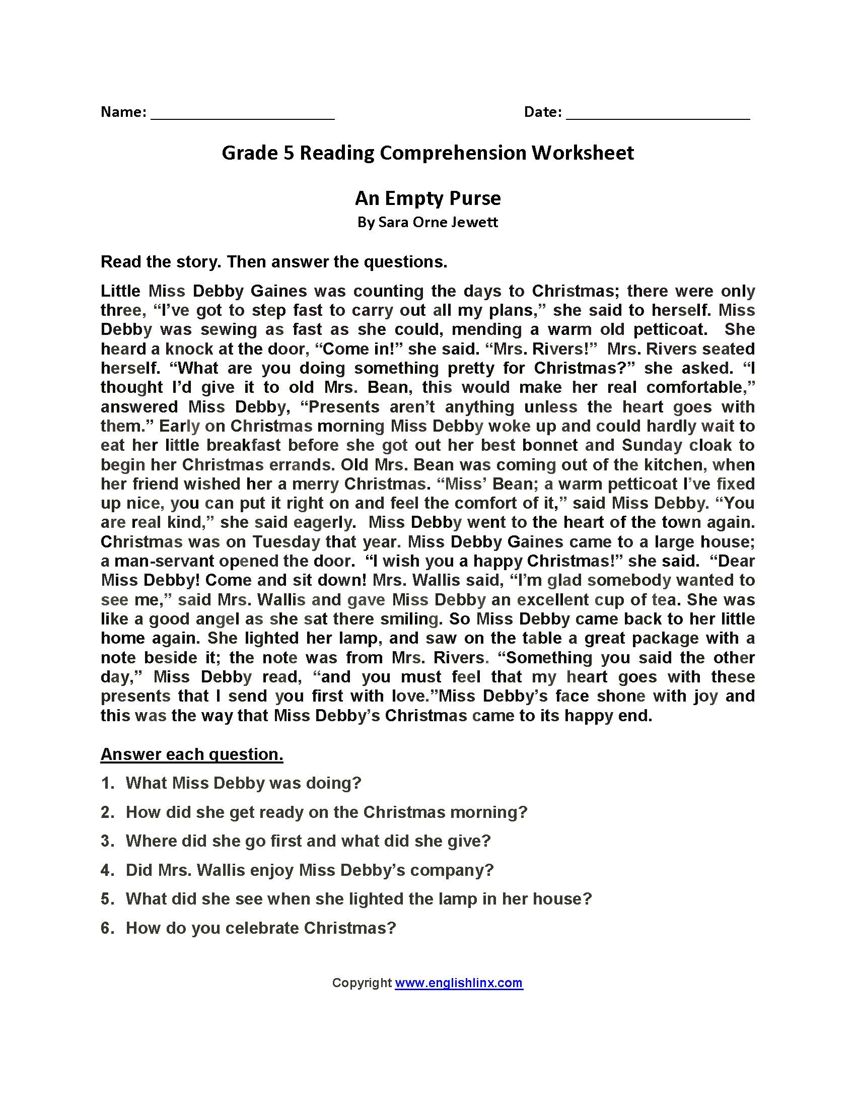 Fifth Grade Reading Worksheets Improve Fluency Vocabulary 5th Grade Reading Comprehension Worksheets Inference Main Idea Text Evidence