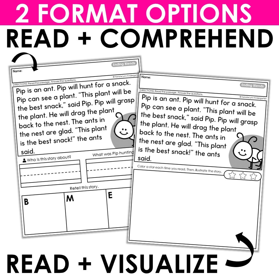 Final Consonant Ending Blends Science Of Reading Decodable Passages SOR