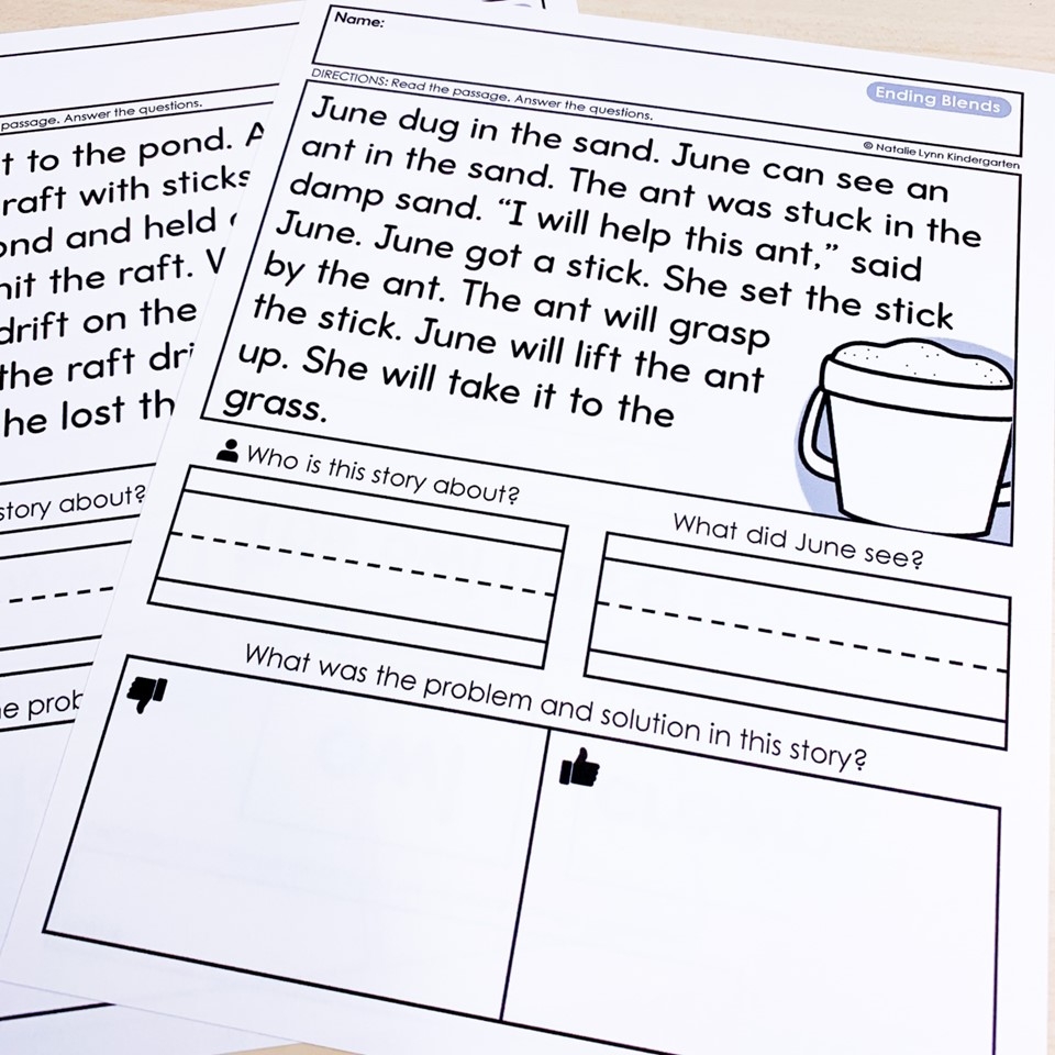 Final Consonant Ending Blends Science Of Reading Decodable Passages SOR