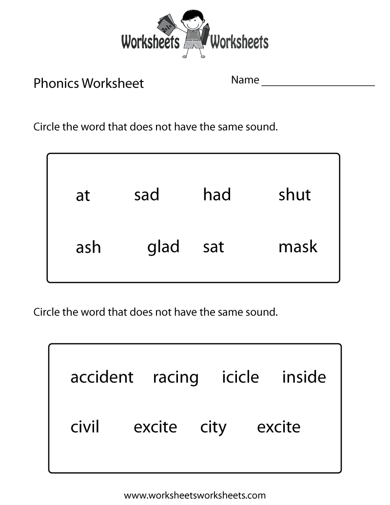 First Grade Phonics Worksheet Worksheets Worksheets Worksheets Library