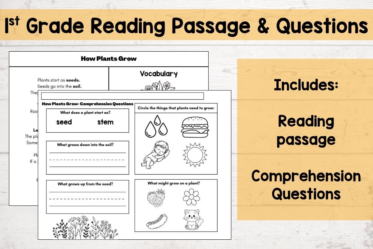 FREE Fluency Reading Passages 1st Grade Reading Elephant