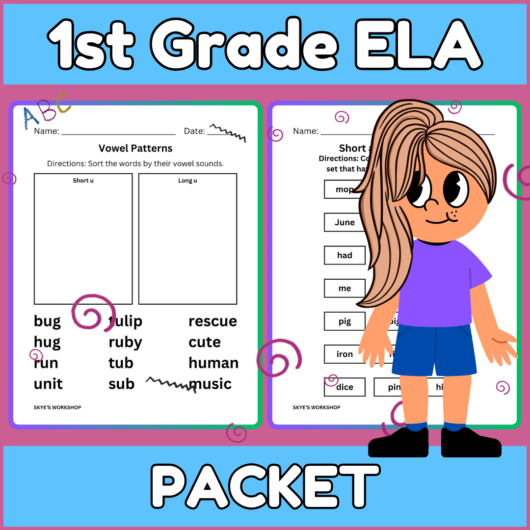 First Grade Reading Foundations Short Long Vowels Sight Words AND MORE Classful Phonics Foundations Level 2 Unit 3 Phonics Word Work Packet Phonics Worksheets Phonics Packet Closed Syllable Excpetions Etsy