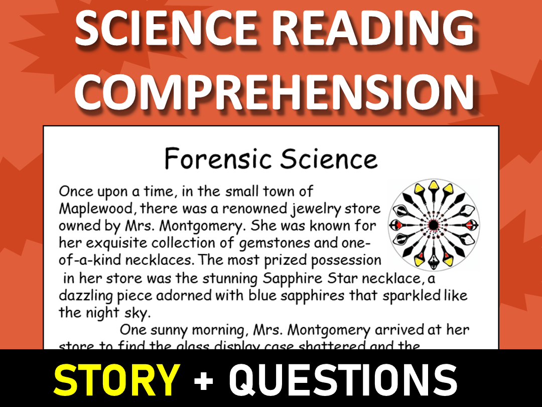 Forensic Science Reading Science Story Comprehension Questions Worksheet Teaching Resources Forensics Activities For The First Days Of School The Trendy Science Teacher