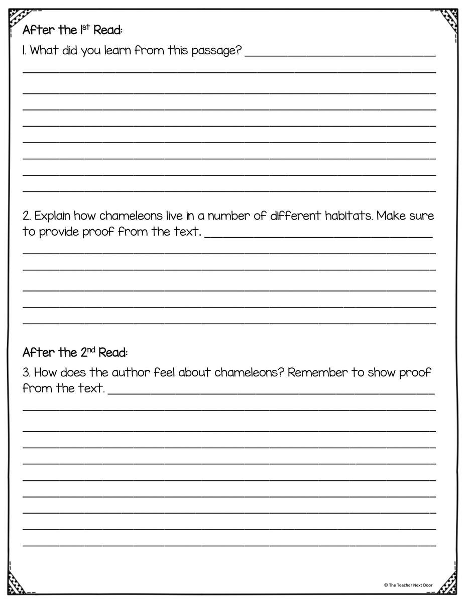 FREE Close Reading Using Informational Text For 3rd Grade The Teacher Next Door