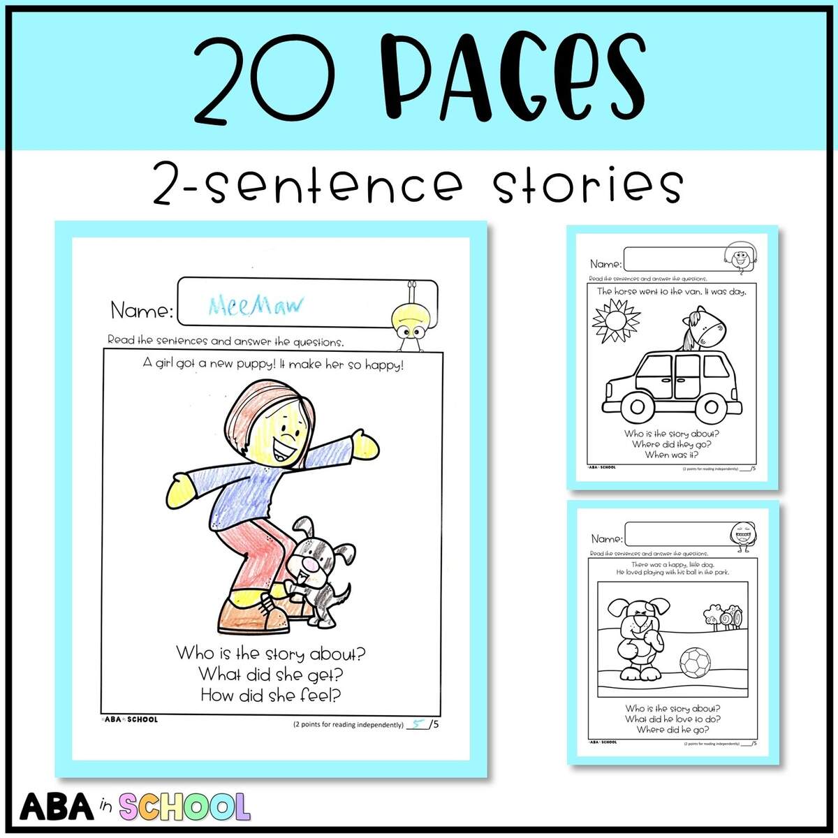 FREE Easy Reading Comprehension Passages