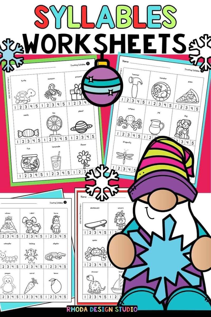 Free Environmental Print Reading Worksheets Counting Syllables Free Environmental Print Reading Worksheets Counting Syllables
