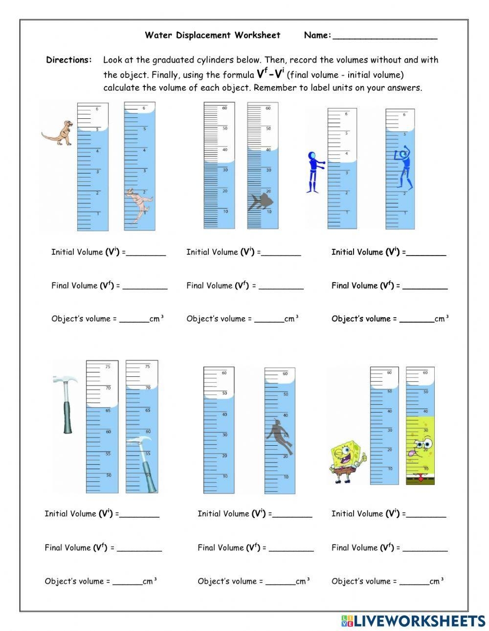 Free Measuring Volume Of Irregular Objects Worksheet Download Free Measuring Volume Of Irregular Objects Worksheet Png Images Free Worksheets On Clipart Library