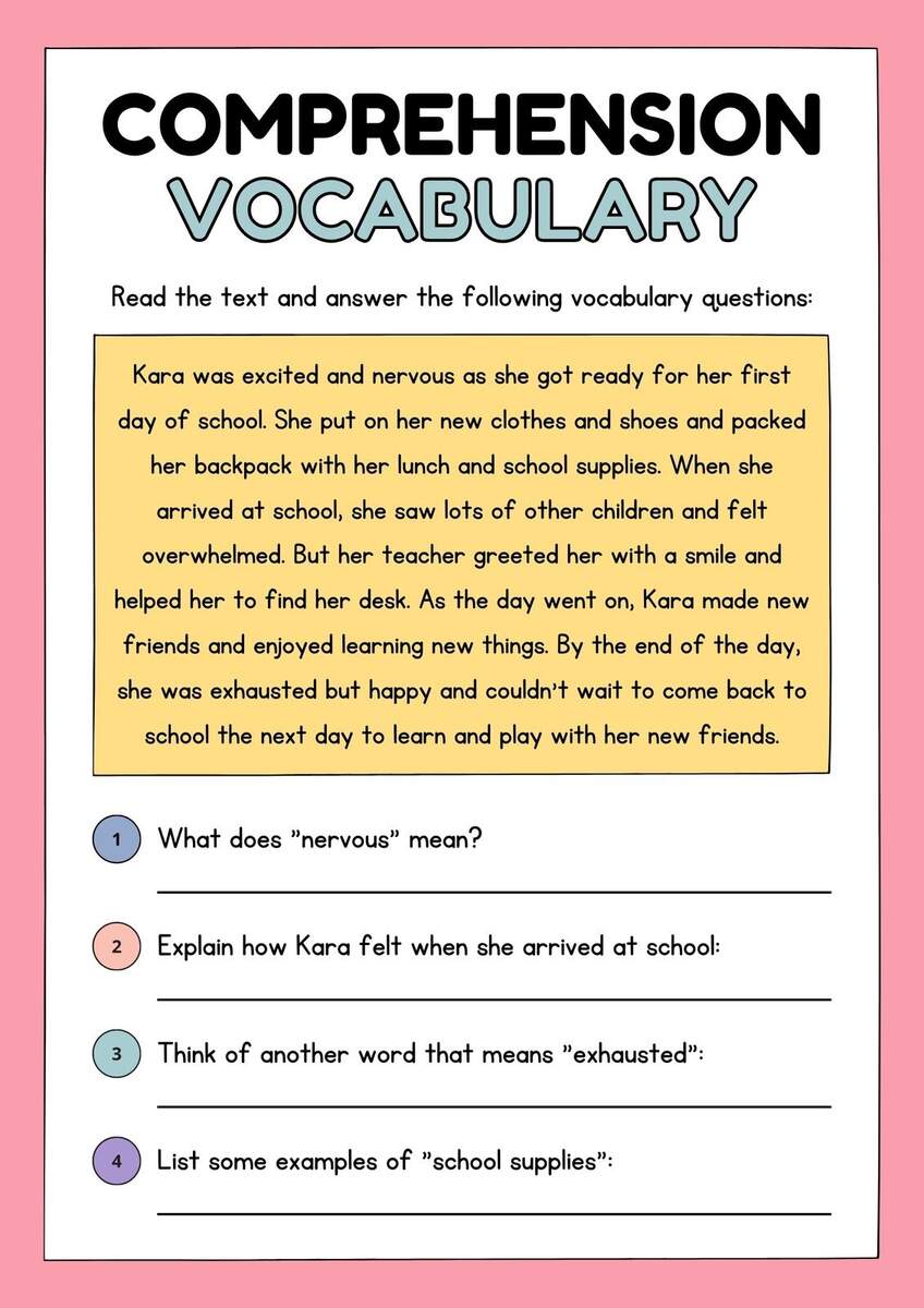 Free Printable 2nd Grade Reading Worksheet Templates Canva Free Printable 2nd Grade Reading Worksheet Templates Canva