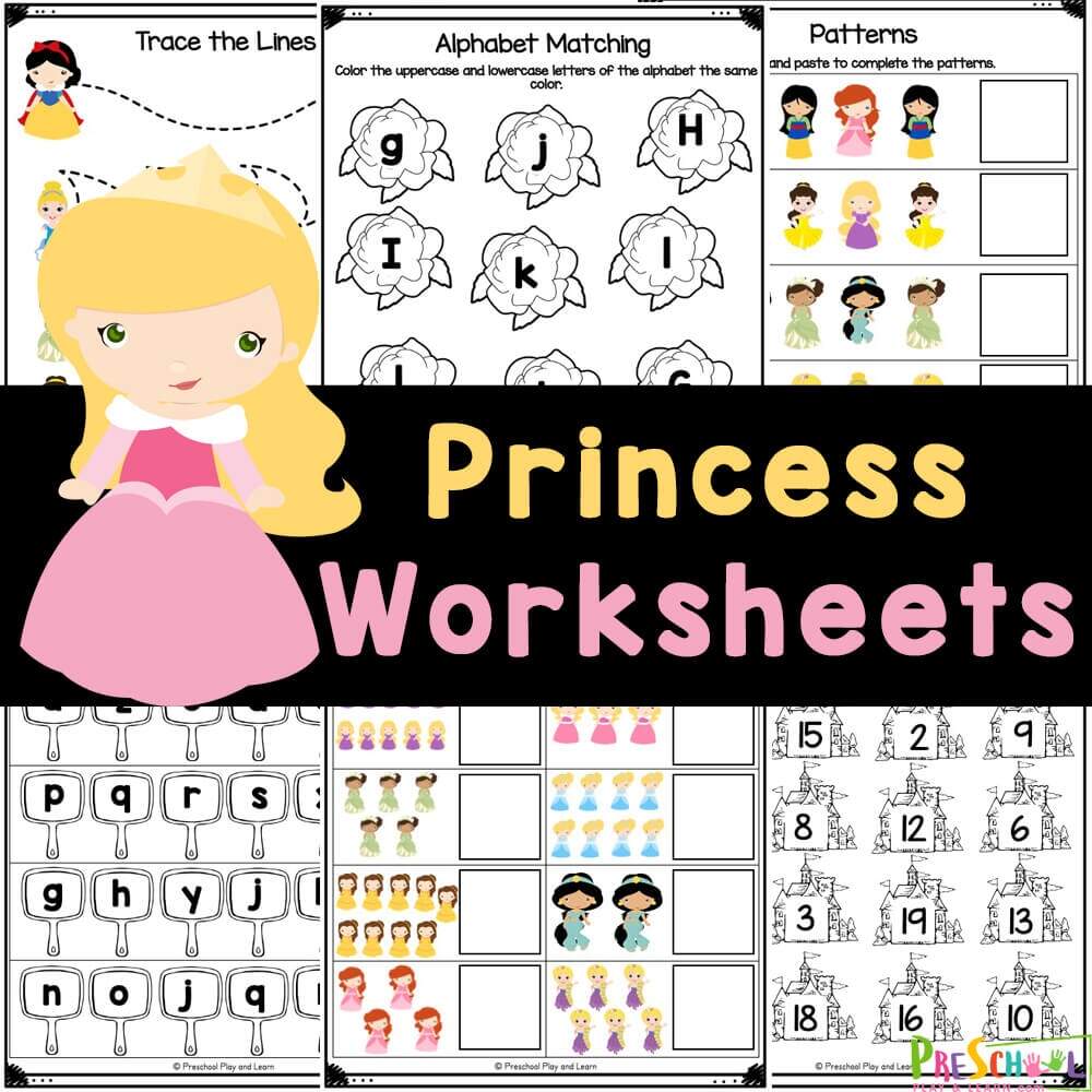 Free Printable Disney Princess Worksheets For Preschoolers