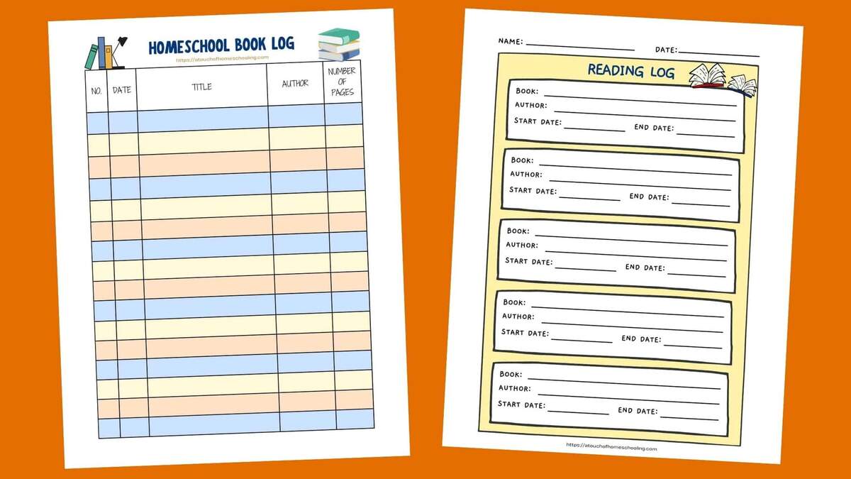 FREE Printable Homeschool Book Log Reading Log For Kids FREE Printable Homeschool Book Log Reading Log For Kids