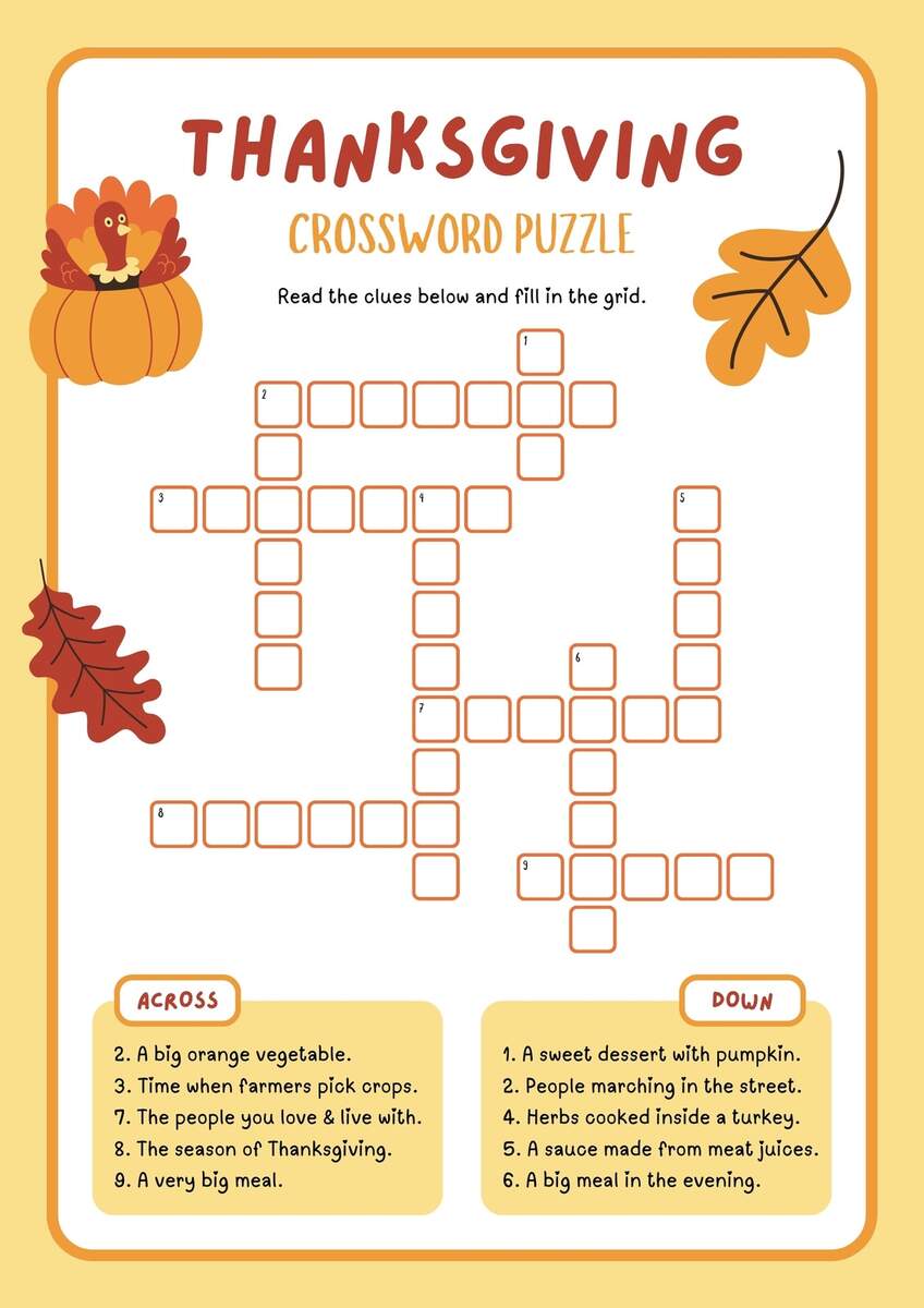 Free Printable Thanksgiving Worksheet Templates Canva Free Printable Thanksgiving Worksheet Templates Canva