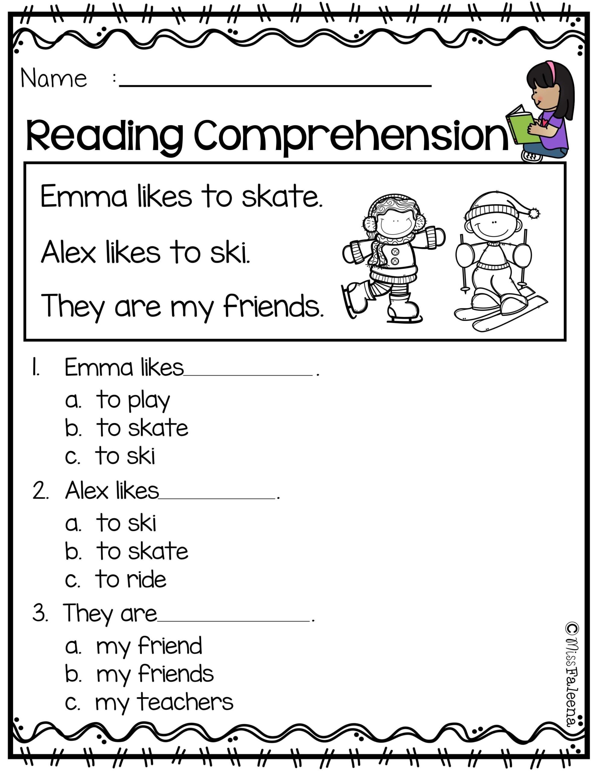 3 Comprehensive Sequencing Reading Comprehension Workbook For Kids Printable English Activity Special Needs Autism Friendly Etsy