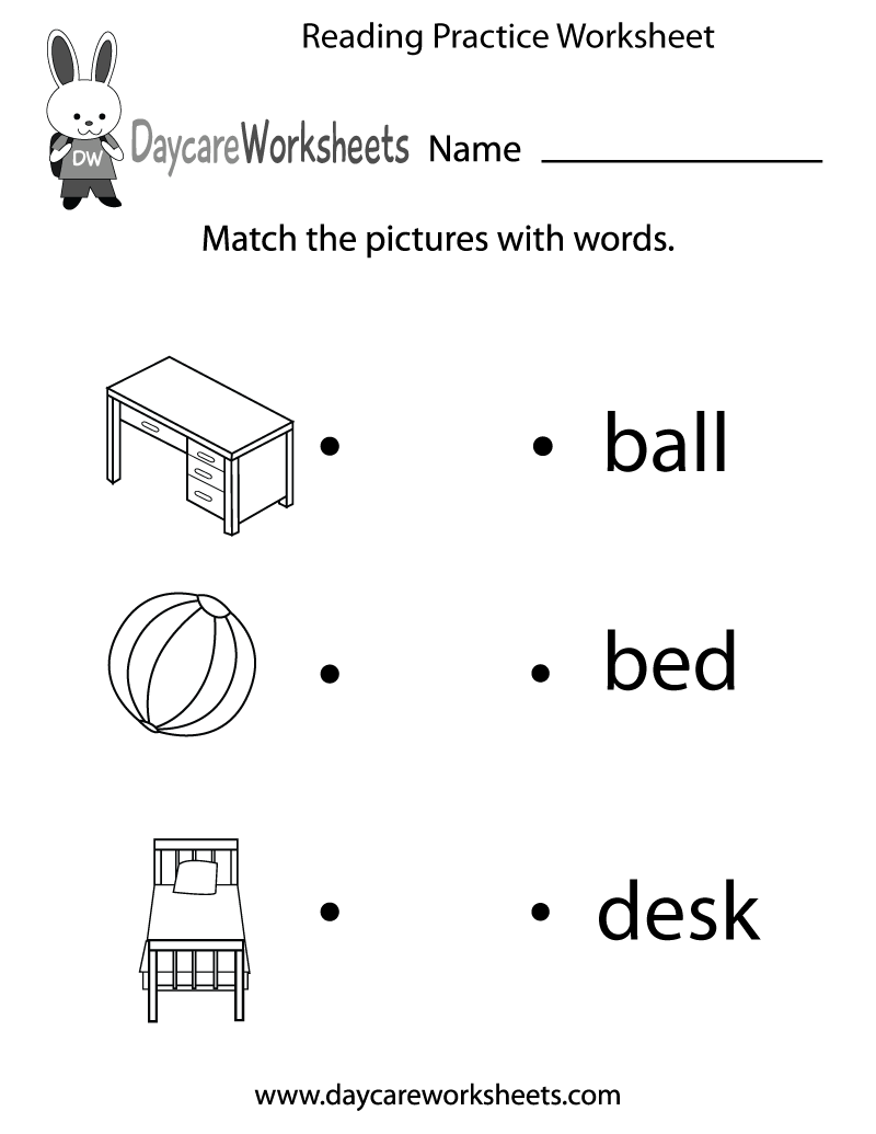 Free Reading Practice Worksheet For Preschool Learning To Read Worksheet Free Printable Digital PDF