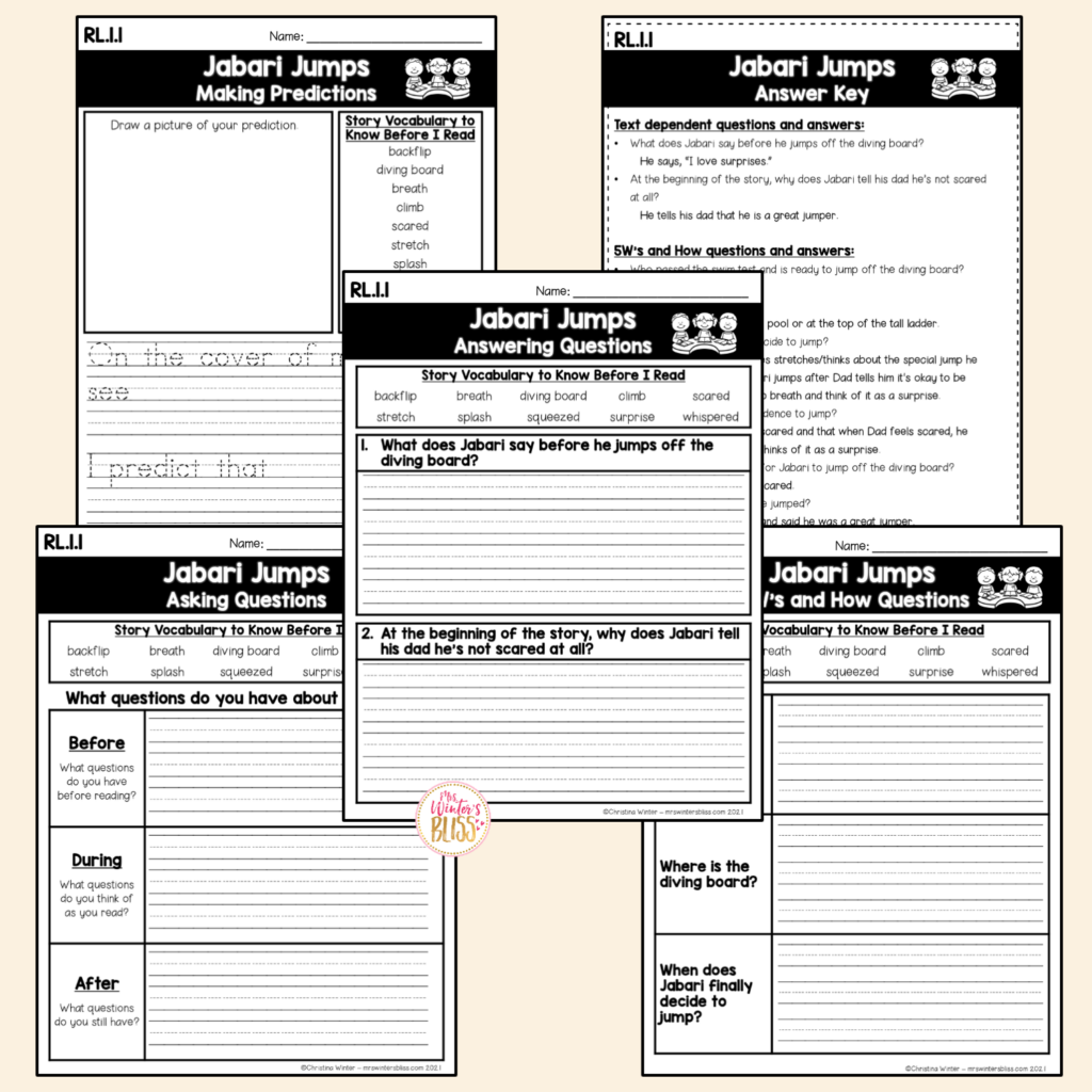 Free Reading Response Activities For K 2 Students Lead In Literacy Resources For Kindergarten 1st 2nd Grade Free Reading Response Activities For K 2 Students Lead In Literacy Resources For Kindergarten 1st 2nd Grade