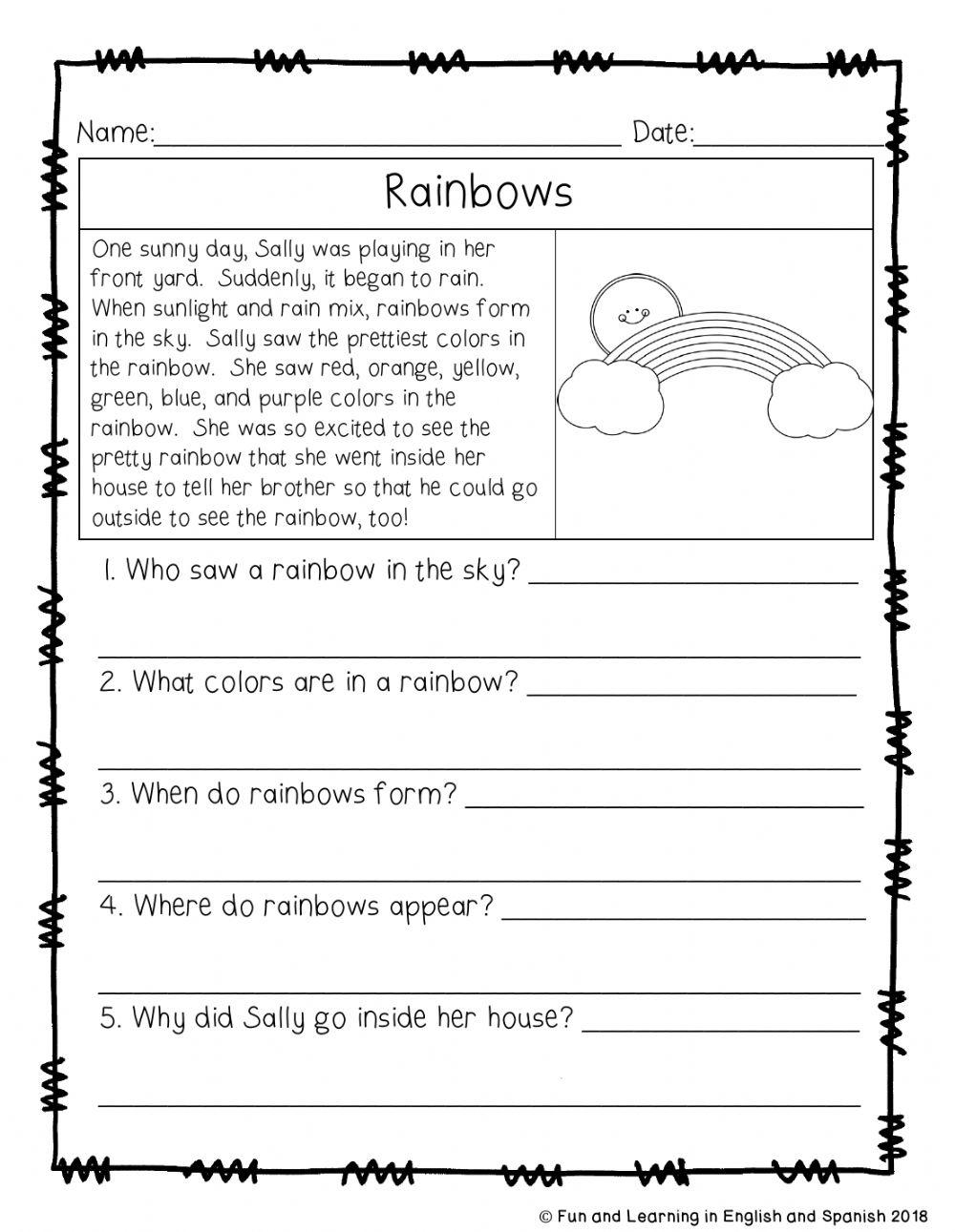 Free Wh Questions Reading Comprehension Worksheet Download Free Wh Questions Reading Comprehension Worksheet Png Images Free Worksheets On Clipart Library