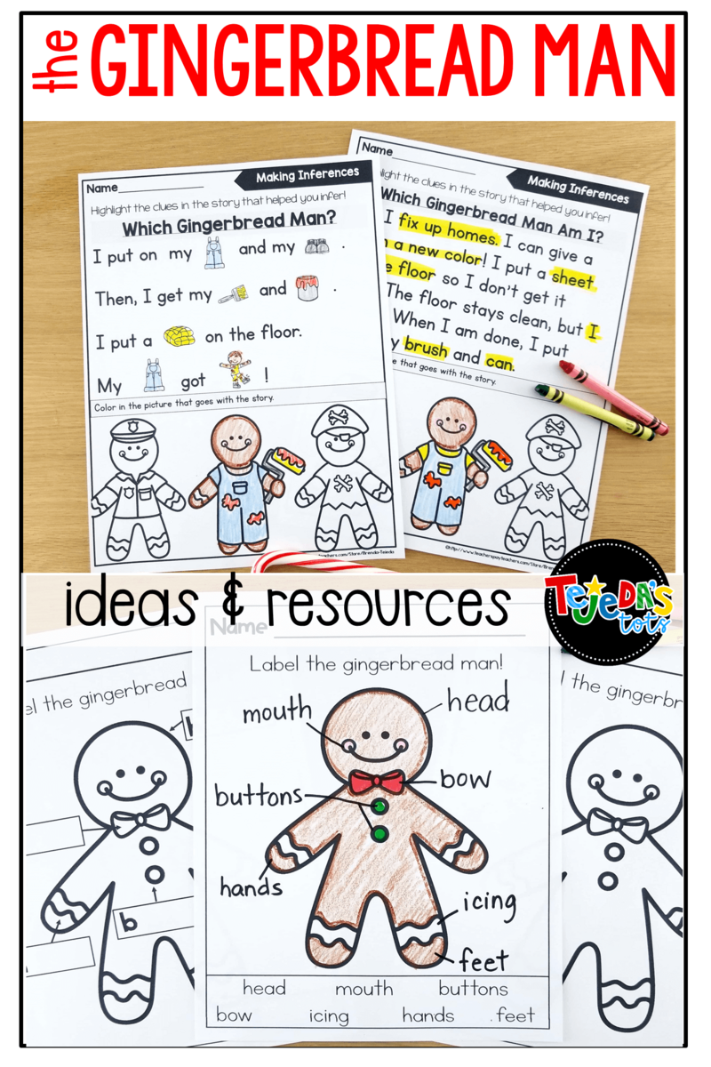 Gingerbread Man Activities Gingerbread Man Activities
