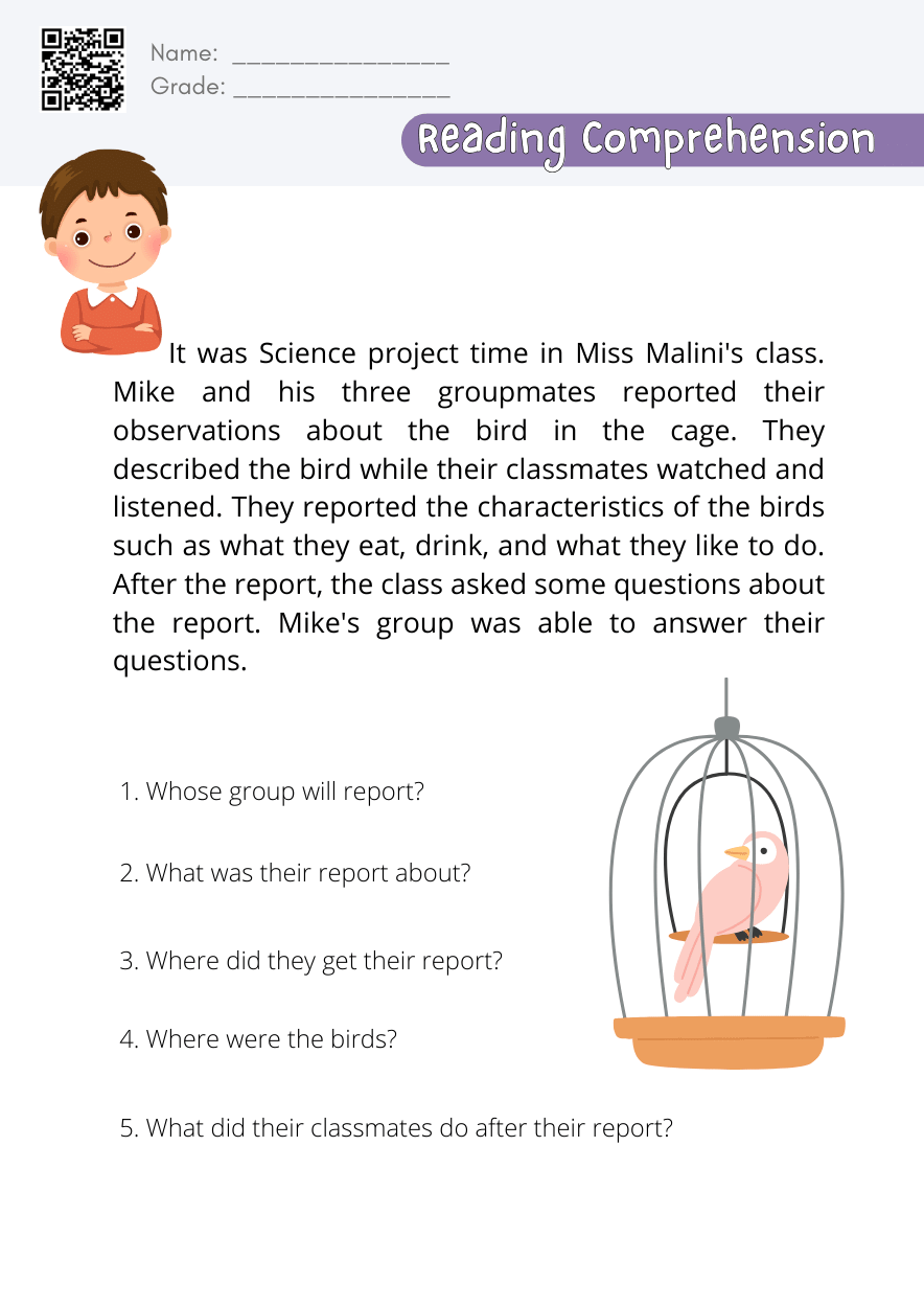 Page 3 Customize 515 Reading Comprehension Worksheets Templates Online Canva