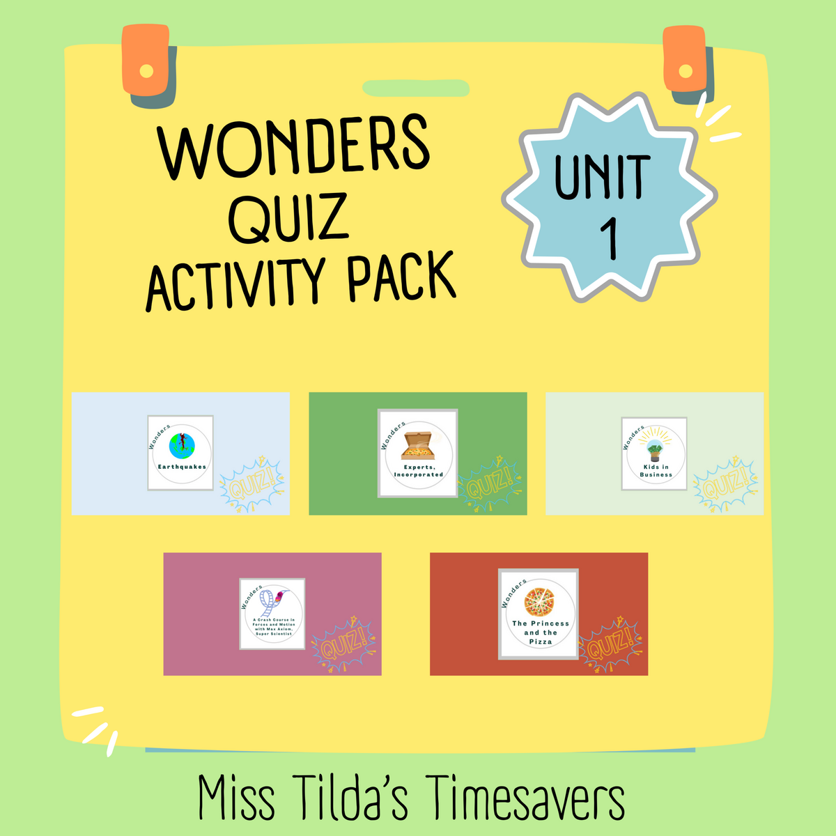 Grade 4 Wonders Unit 1 PowerPoint Assessment Pack Made By Teachers