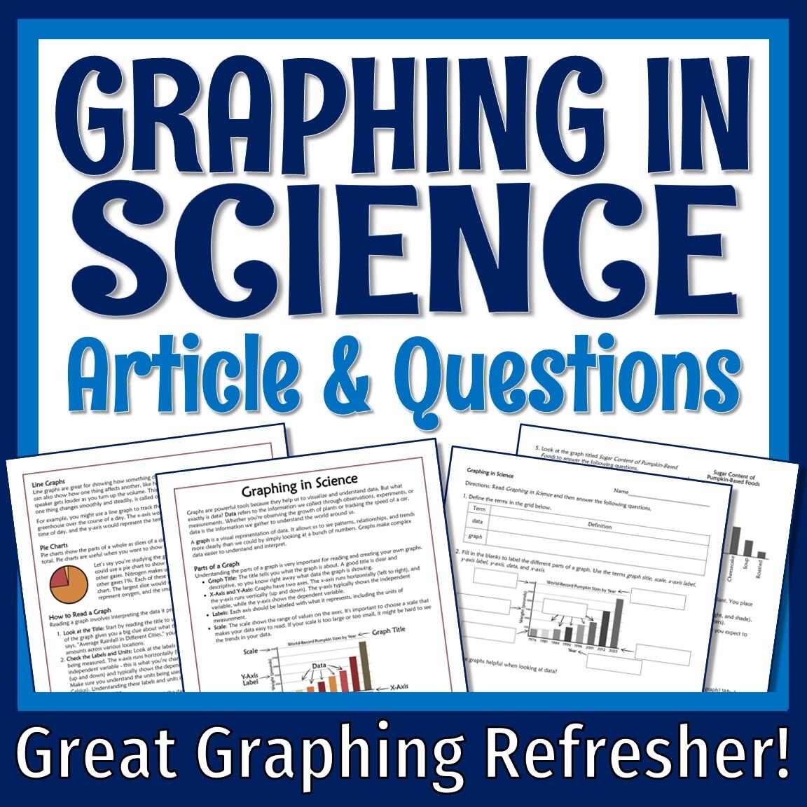 Graphing In Science Reading And Worksheet Flying Colors Science Graphing In Science Reading And Worksheet Flying Colors Science
