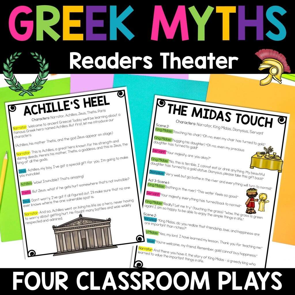 Greek Mythology Readers Theater RL 4 4 Classroom Plays 4th Grade Greek Mythology Thrifty In Third Grade Greek Mythology Readers Theater RL 4 4 Classroom Plays 4th Grade Greek Mythology Thrifty In Third Grade