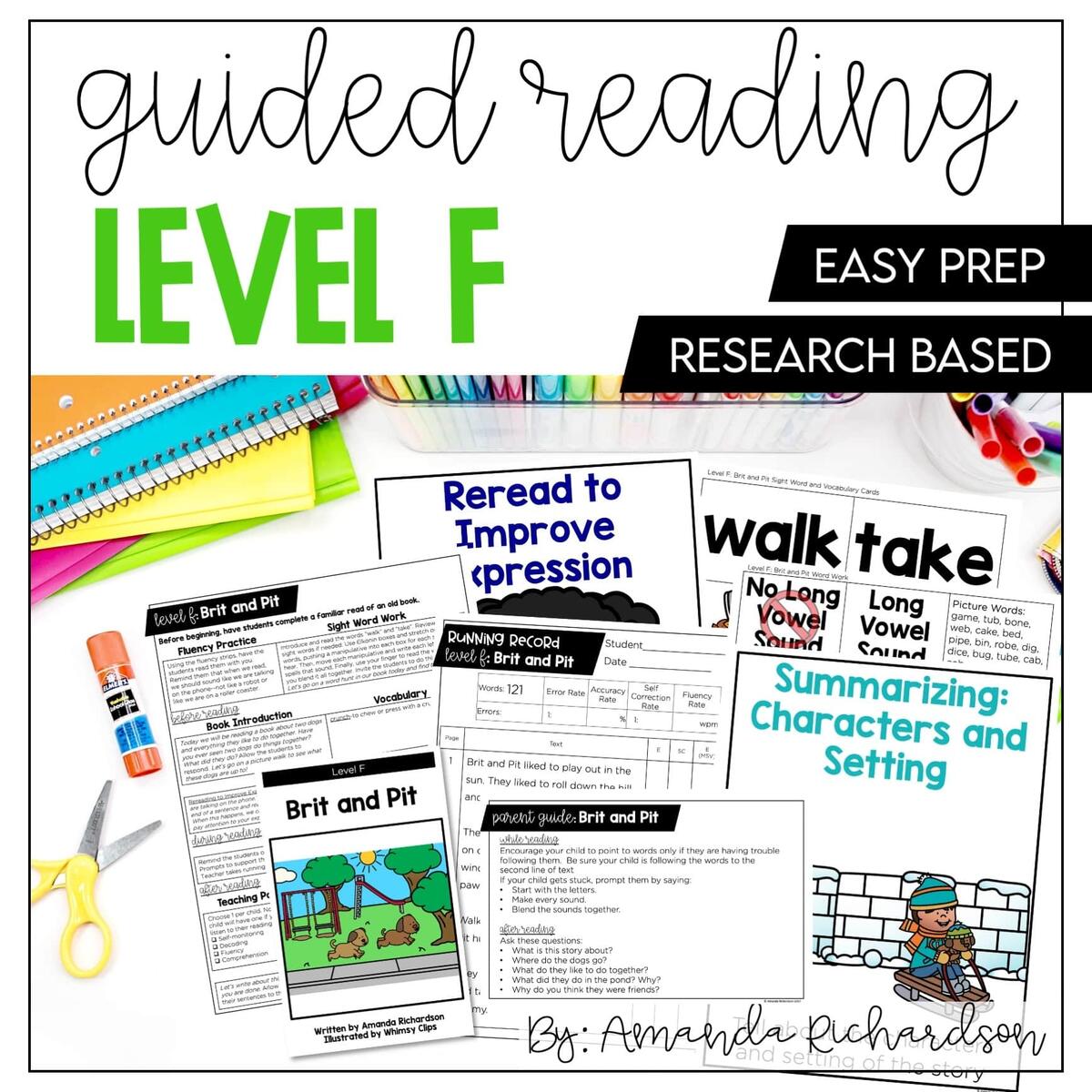 Guided Reading Level F Distance Learning Lessons And Activities Mrs Richardson S Class