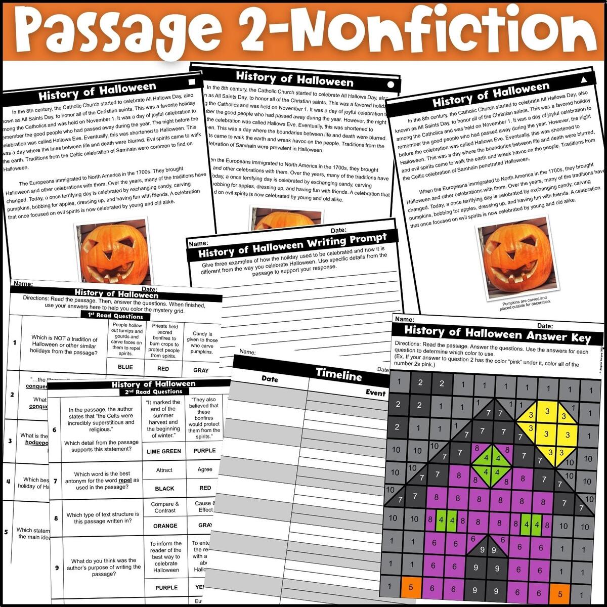 Page 5 Free Printable Halloween Worksheet Templates To Edit Canva