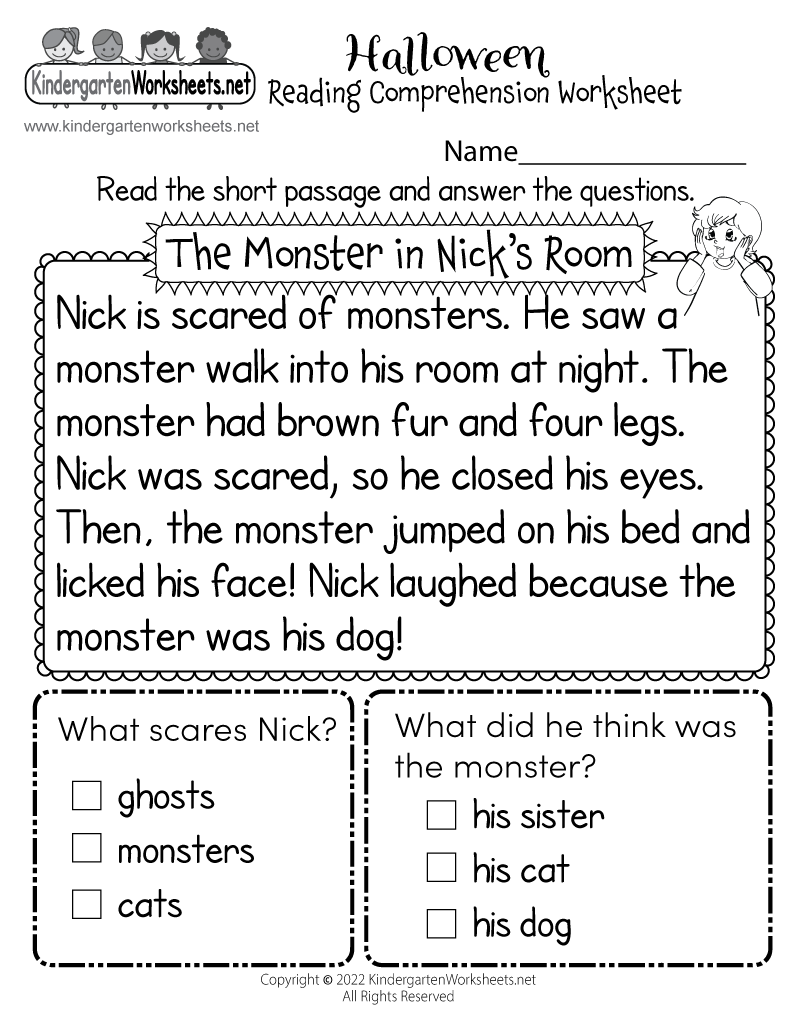 Halloween Reading Comprehension Worksheet Free Printable Worksheets Library Halloween Reading Comprehension Worksheet Free Printable Worksheets Library
