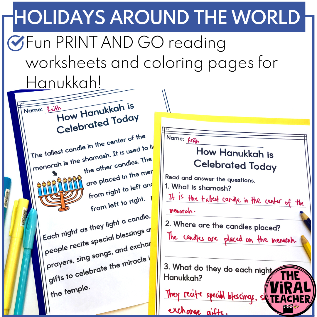 Hanukkah Reading Comprehension Worksheets And Google Slides Activity Worksheets Library Hanukkah Reading Comprehension Worksheets And Google Slides Activity Worksheets Library