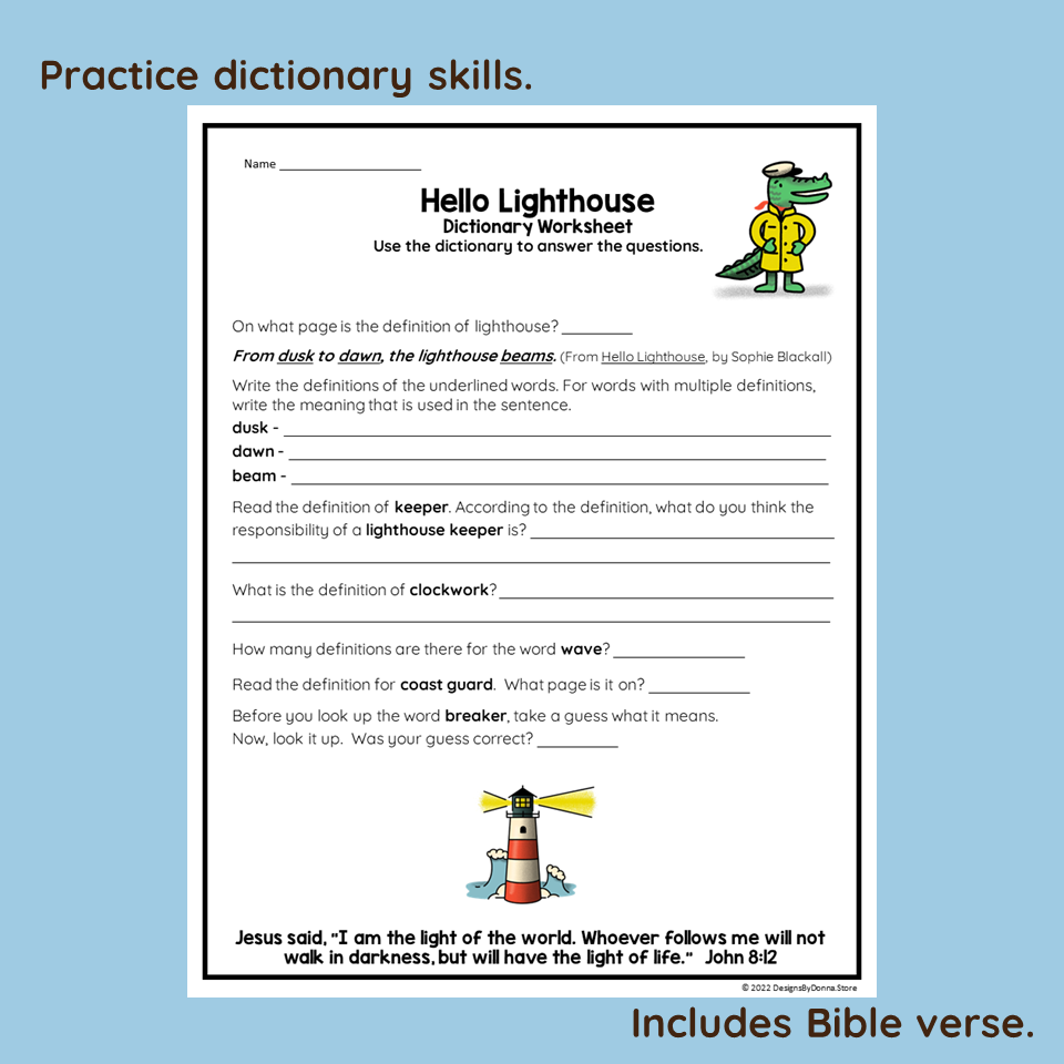 Hello Lighthouse Dictionary Skills Crossword Wordsearch Bookmarks Made By Teachers Hello Lighthouse Dictionary Skills Crossword Wordsearch Bookmarks Made By Teachers