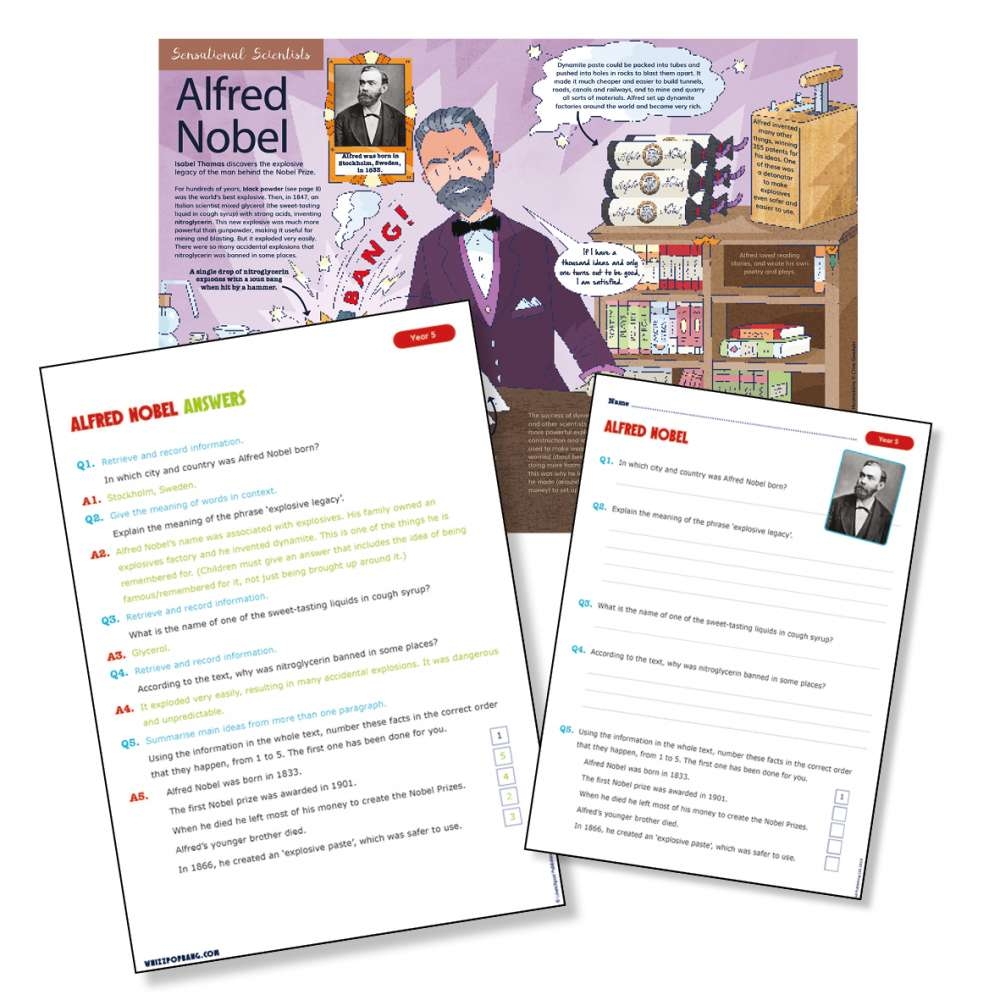 Historical Biography For Year5 P6 Downloadable Reading Pack