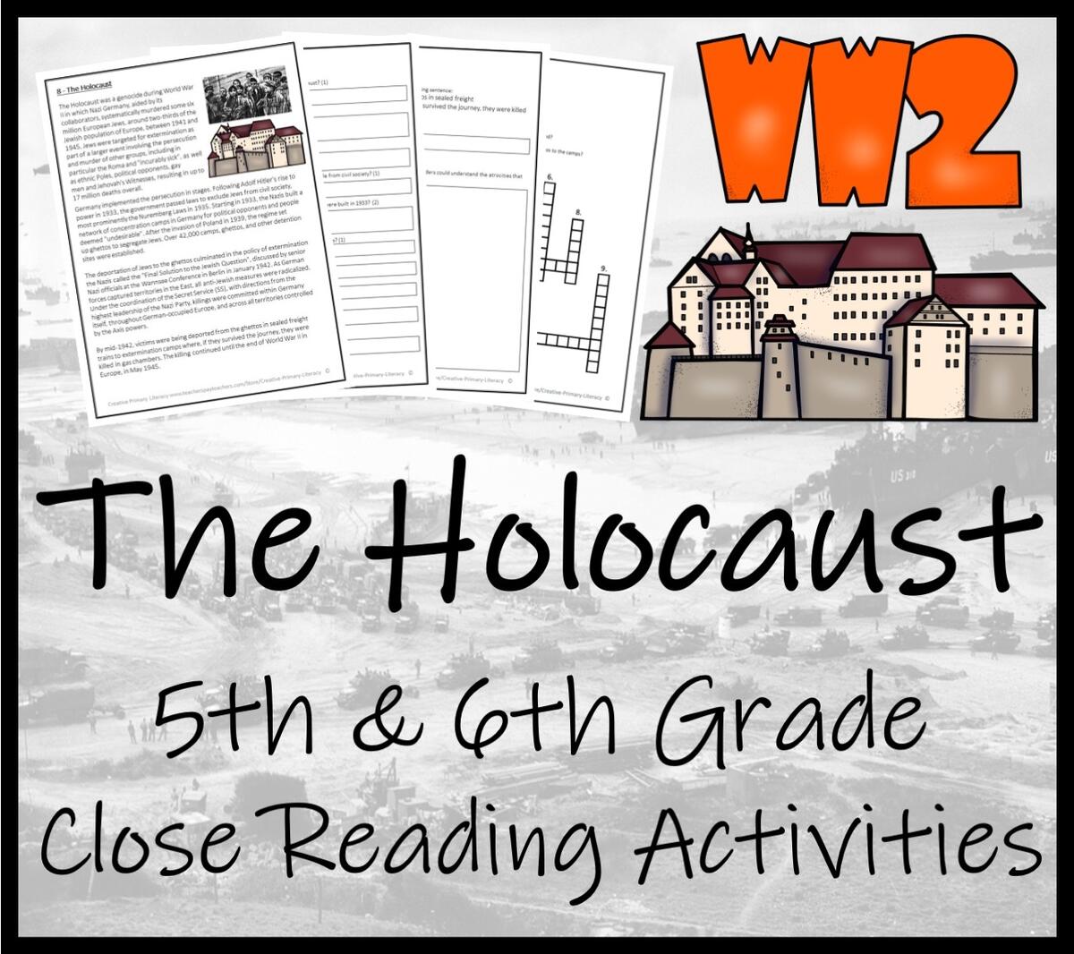 Holocaust Of World War II Close Reading Comprehension 5th Grade 6th Grade Made By Teachers