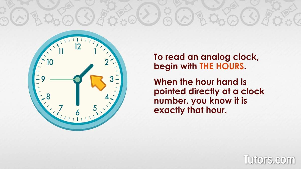 How To Tell Time Read An Analog Clock Video How To Tell Time Read An Analog Clock Video