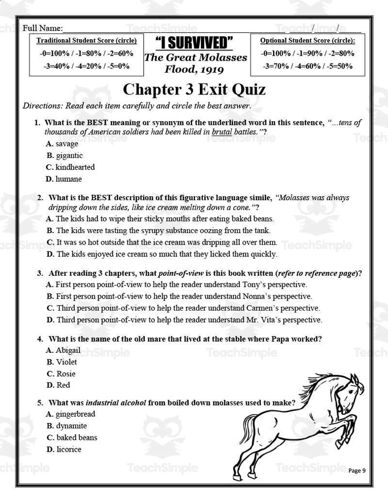 I Survived The Great Molasses Flood 1919 Book Study Unit By Teach Simple I Survived The Great Molasses Flood 1919 Book Study Unit By Teach Simple