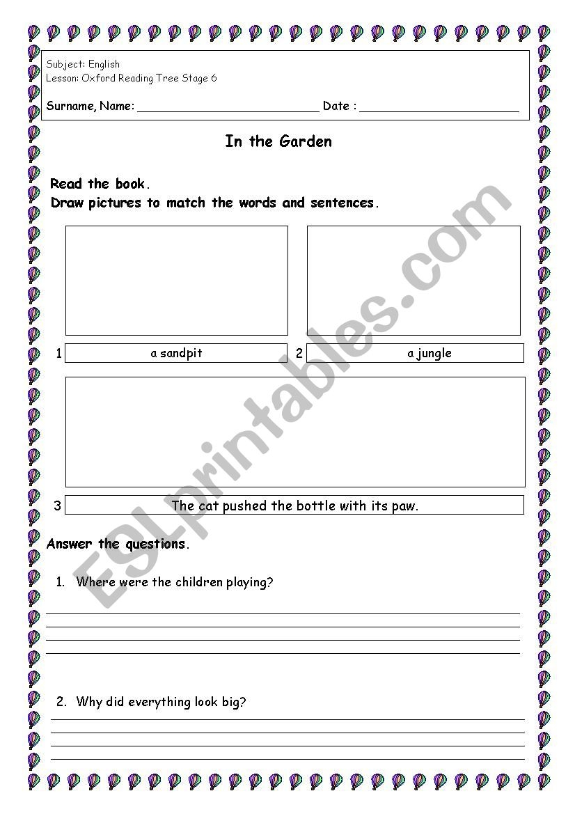 In The Garden ESL Worksheet By DailyMale In The Garden ESL Worksheet By DailyMale