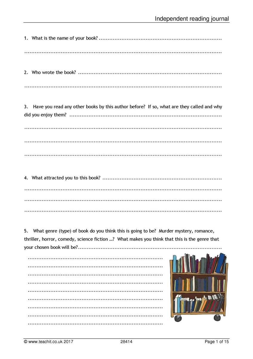 Independent Reading Journal