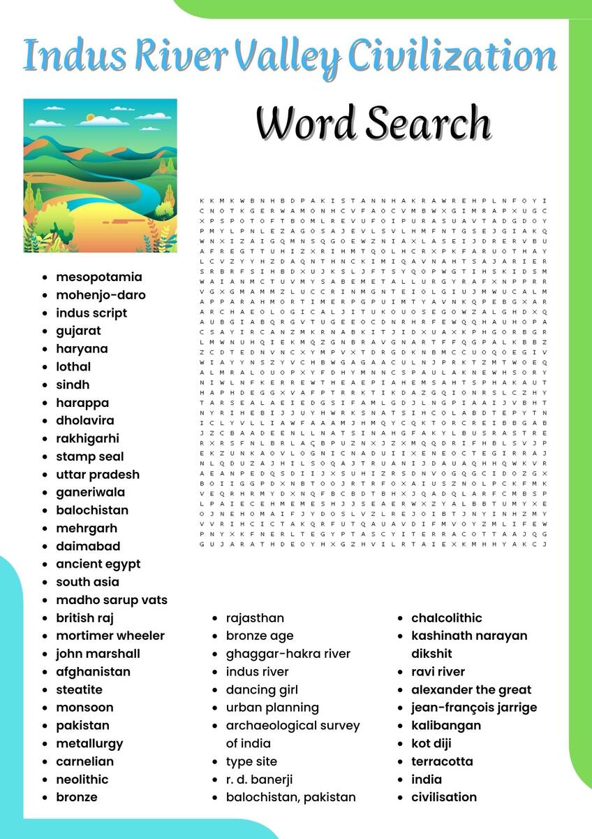 Indus River Valley Civ Word Search Puzzle Worksheet Activities For Kids Made By Teachers Indus River Valley Civ Word Search Puzzle Worksheet Activities For Kids Made By Teachers
